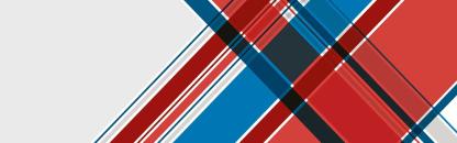Eine grafische Gestaltung: blaue und rote Linien unterschiedlicher Stärke kreuzen sich vor grau-beigem Grund.
